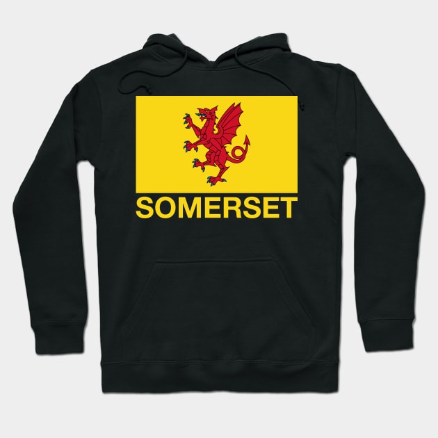 Somerset County Flag - England Hoodie by CityNoir